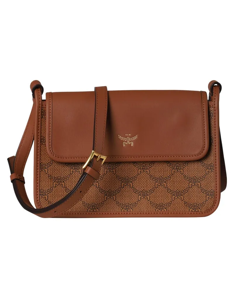 MCM Damen Umhängetasche HIMMEL Small Cognac