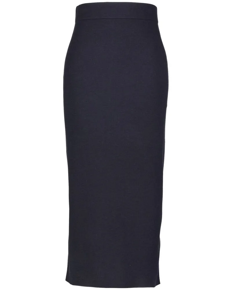 Fabiana Filippi Damen Strickrock mit Merinowolle Marine