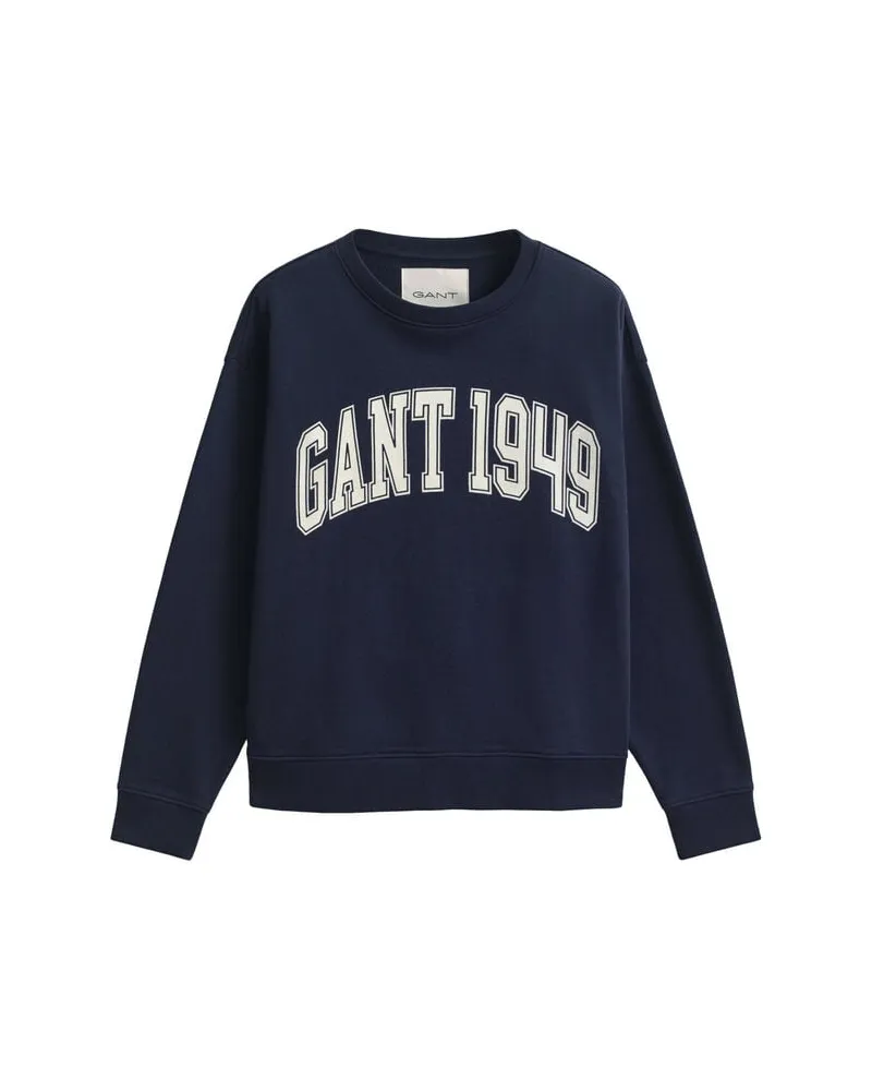 Gant Damen Sweatshirt GRAPHIC C-NECK Marine