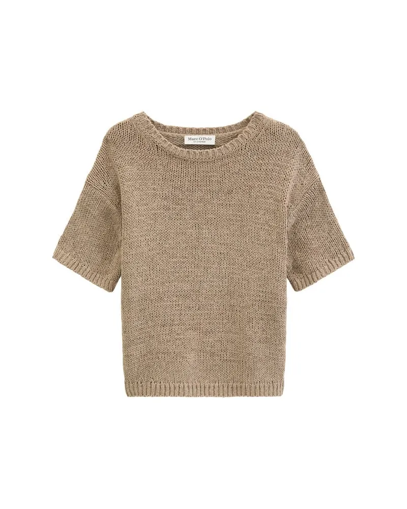 Marc O'Polo Damen Pullover aus Baumwollmischung Taupe