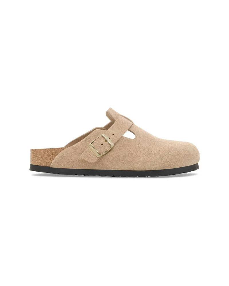 Birkenstock Damen Clogs aus Velourleder BOSTON BS Sand