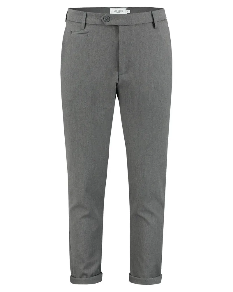 LES DEUX Herren Anzughose "Como" Slim Fit Grau