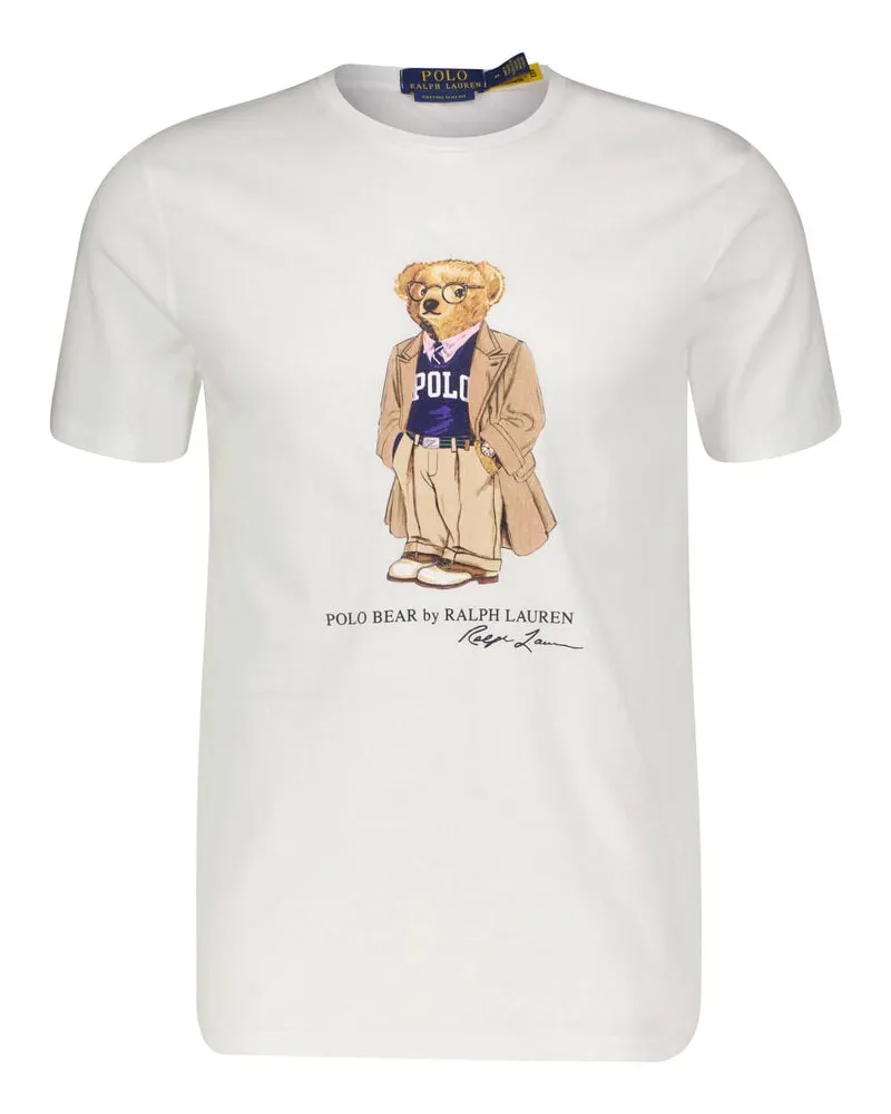 Ralph Lauren Herren T-Shirt aus Baumwolle Weiss