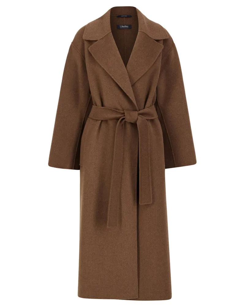 Max Mara Damen Wollmantel CUORE Nougat
