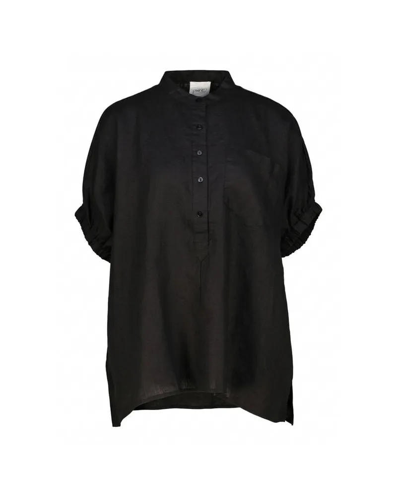 pure Damen Bluse aus Leinen Shadow