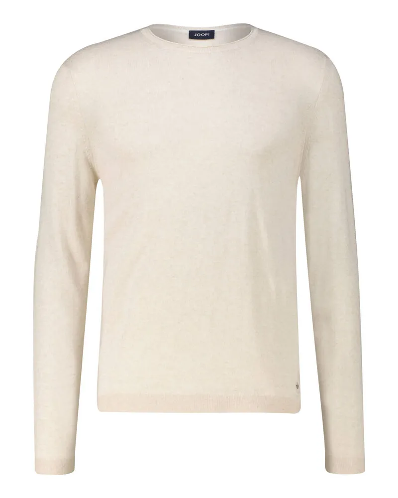 JOOP! Herren Strickpullover mit Leinen MENDORO Beige