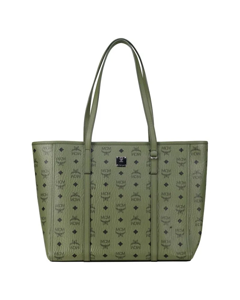 MCM Damen Shopper TONI Large Oliv