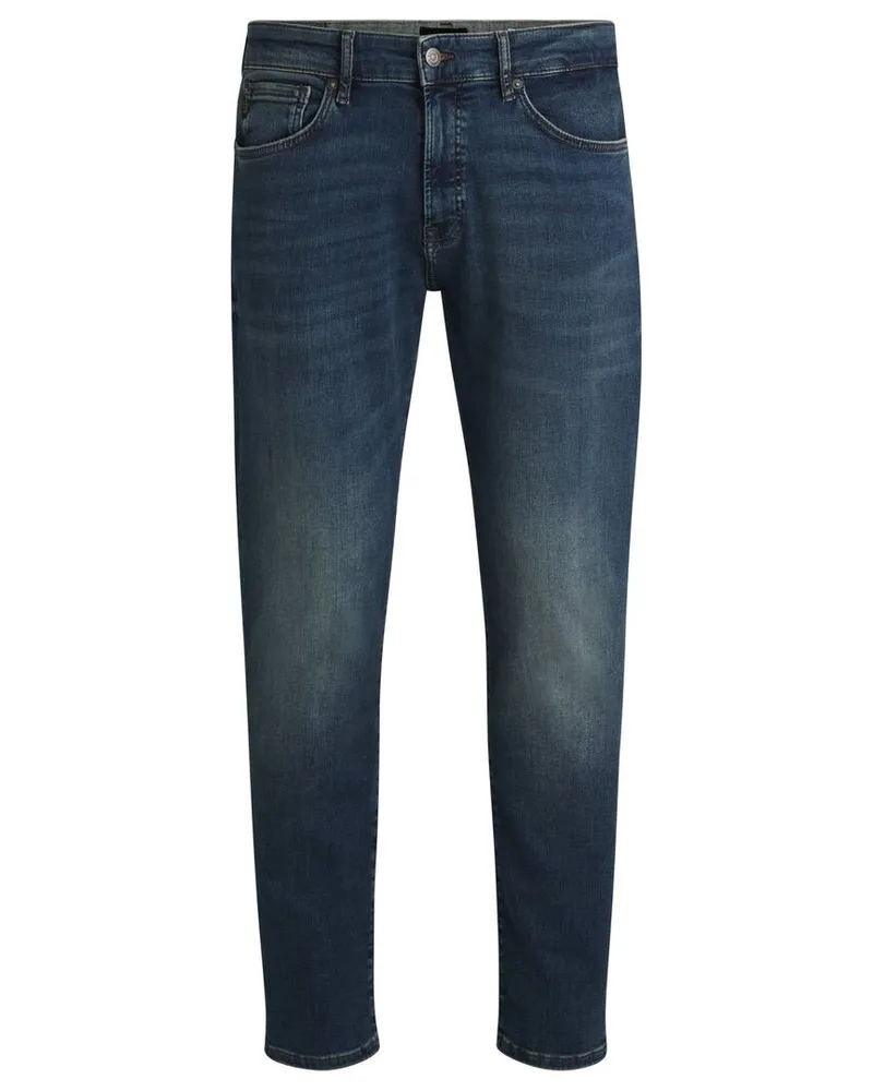 HUGO BOSS Herren Jeans MAINE Regular Fit Navy