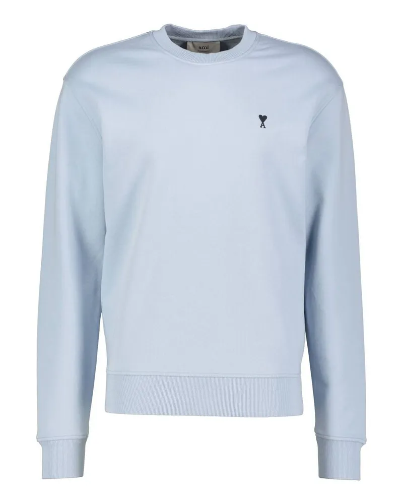 AMI Paris Herren Sweatshirt MOLLETON Blue