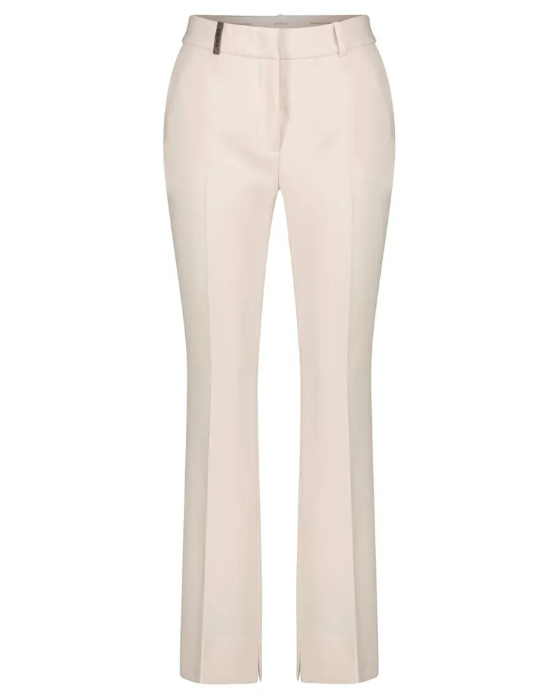 Peserico Damen Hose mit Viskose Offwhite