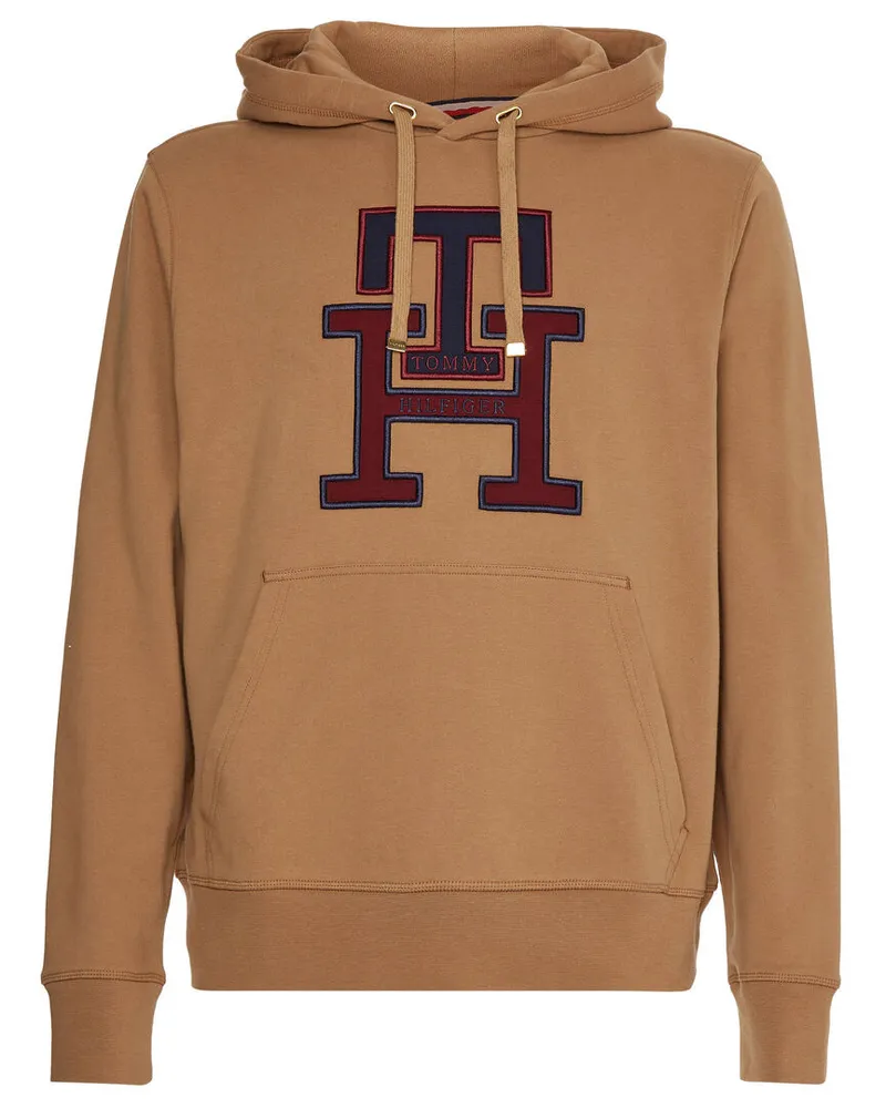 Tommy Hilfiger Herren Hoodie LUX MONOGRAM Sand