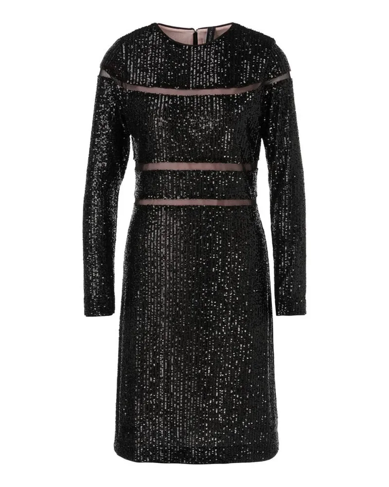 Marc Cain Damen Paillettenkleid Schwarz