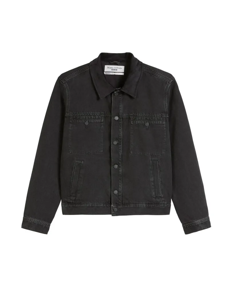 Marc O'Polo Herren Jeansjacke aus Bio-Baumwolle Schwarz