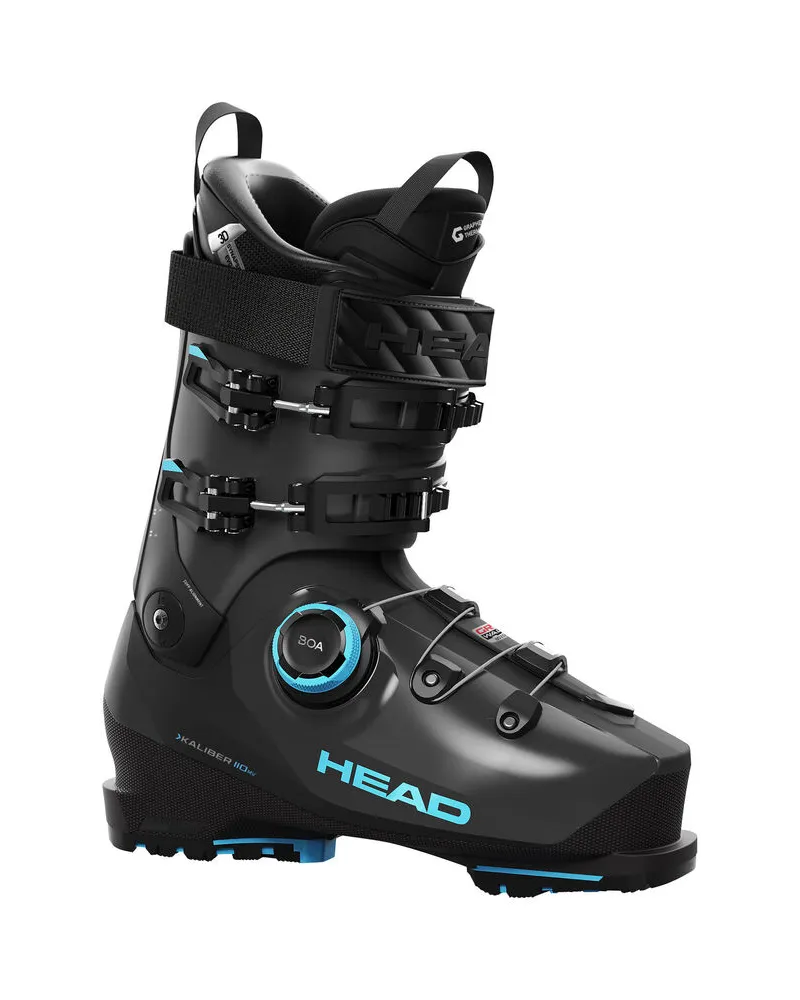 Head Herren Skischuhe KALIBER 110 MV GW BOA Medium Fit aus Kunststoff Anthrazit