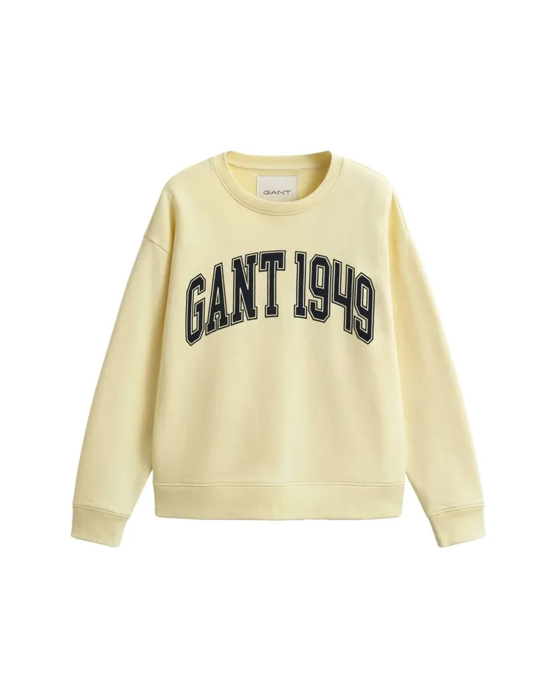 Gant Damen Sweatshirt GRAPHIC C-NECK Vanille