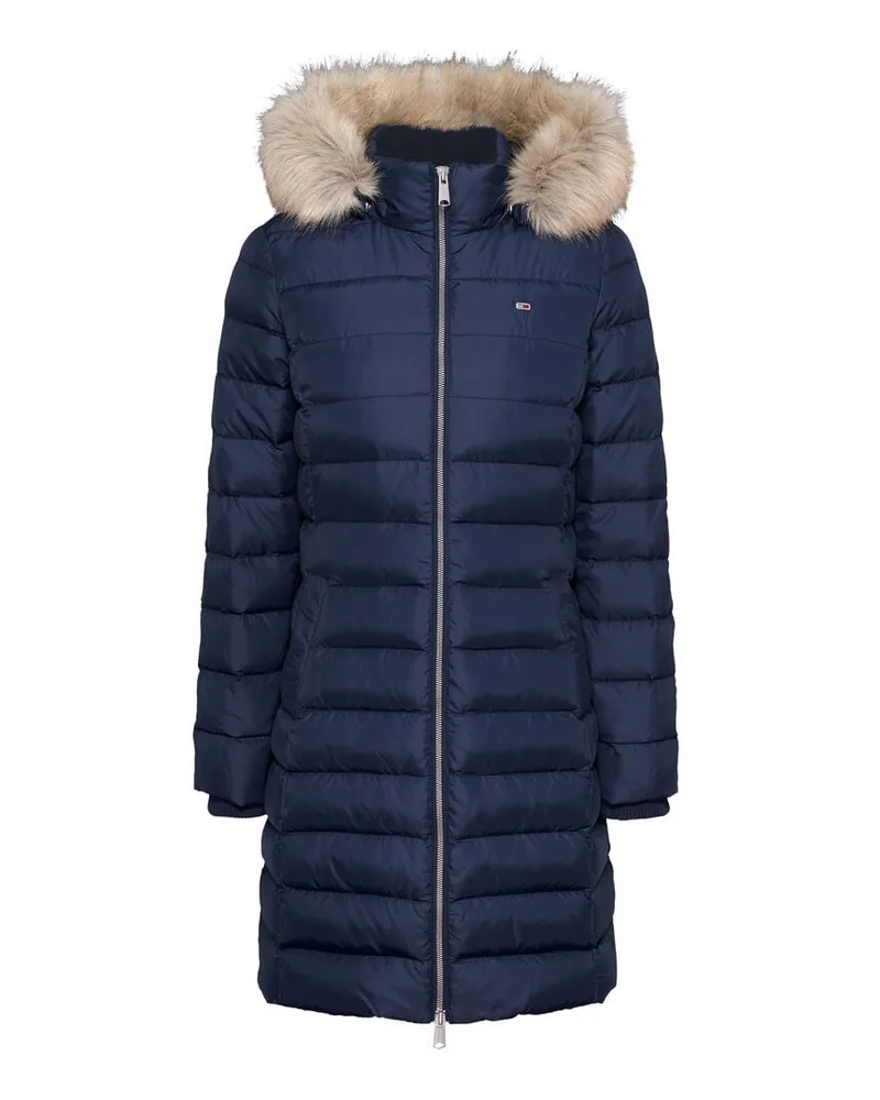 Tommy Hilfiger Damen Daunenmantel mit Kapuze Navy