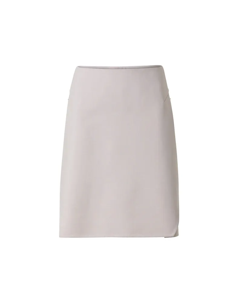 Akris Damen Rock Offwhite