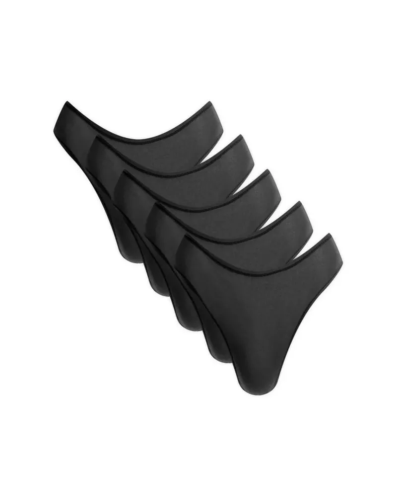 SKIMS Damen String FITS EVERYBODY 5 PACK Schwarz