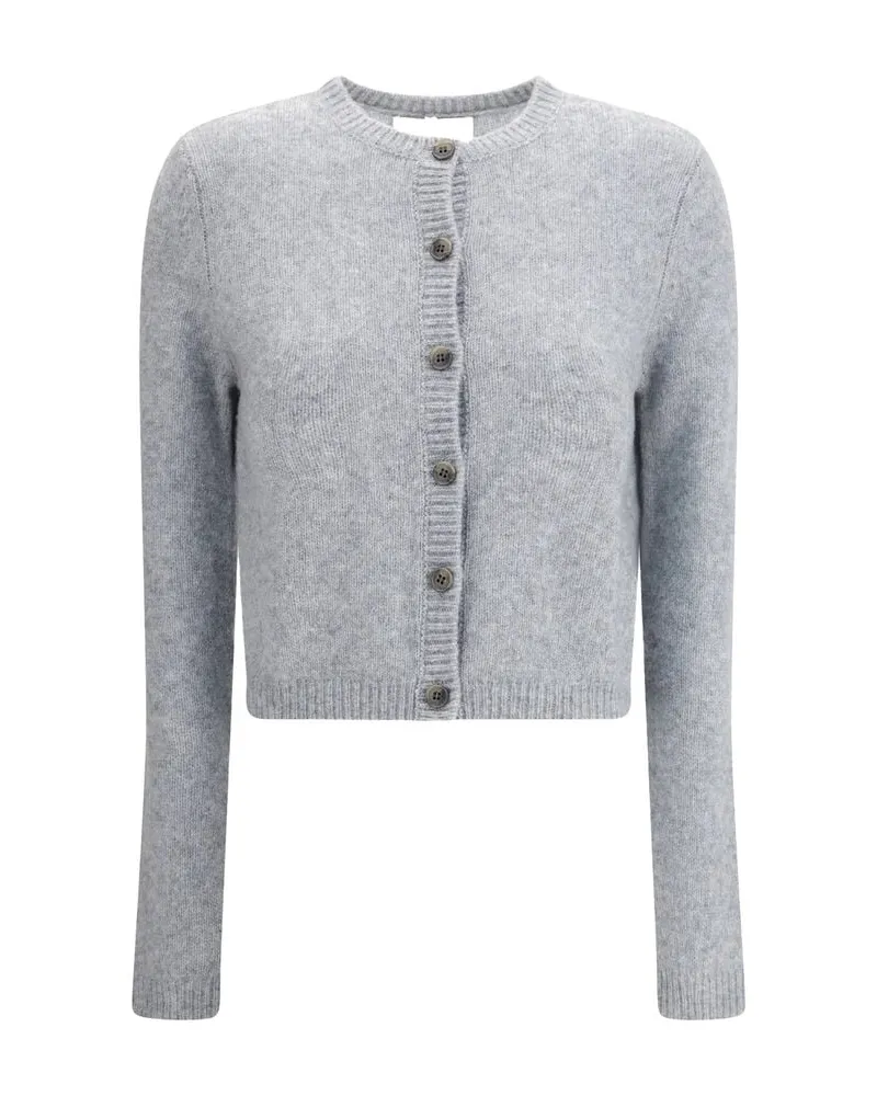 Lisa Yang Damen Strickjacke aus Kaschmir mit Seide FELICIA Offwhite