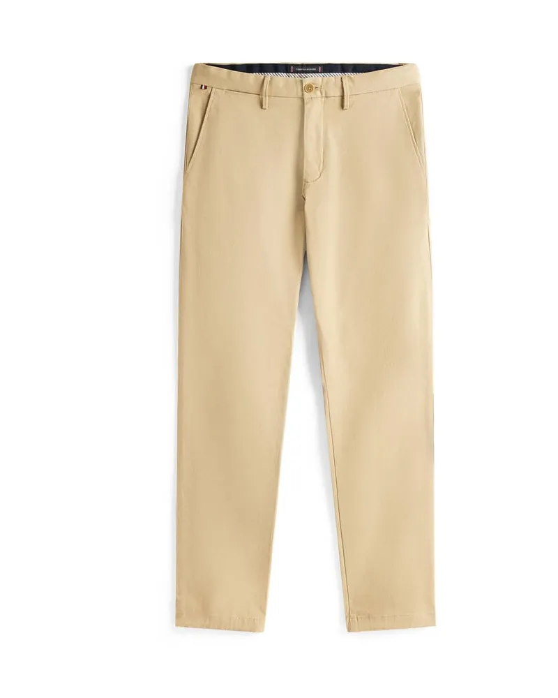 Tommy Hilfiger Herren Chino CORE DENTON 1985 PIMA COTTON Straight Fit Beige
