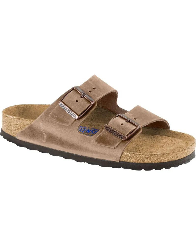 Birkenstock Herren Pantoletten ARIZONA SFB LEOI Nougat