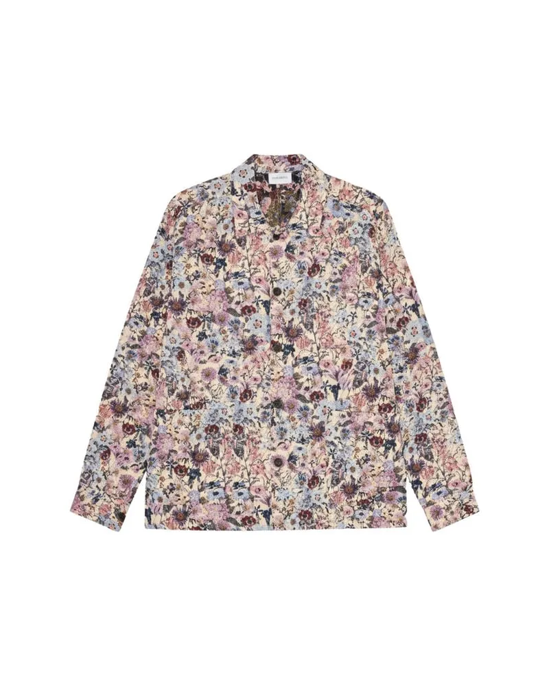 LES DEUX Herren Overshirt HUGH JACQUARD Offwhite