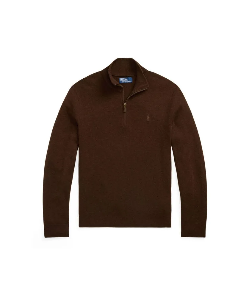 Ralph Lauren Herren Strickpullover aus Wolle Dunkelgrün