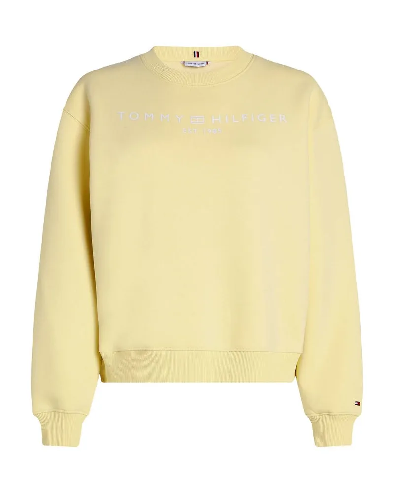 Tommy Hilfiger Damen Sweatshirt SIGNATURE Regular Fit Gelb