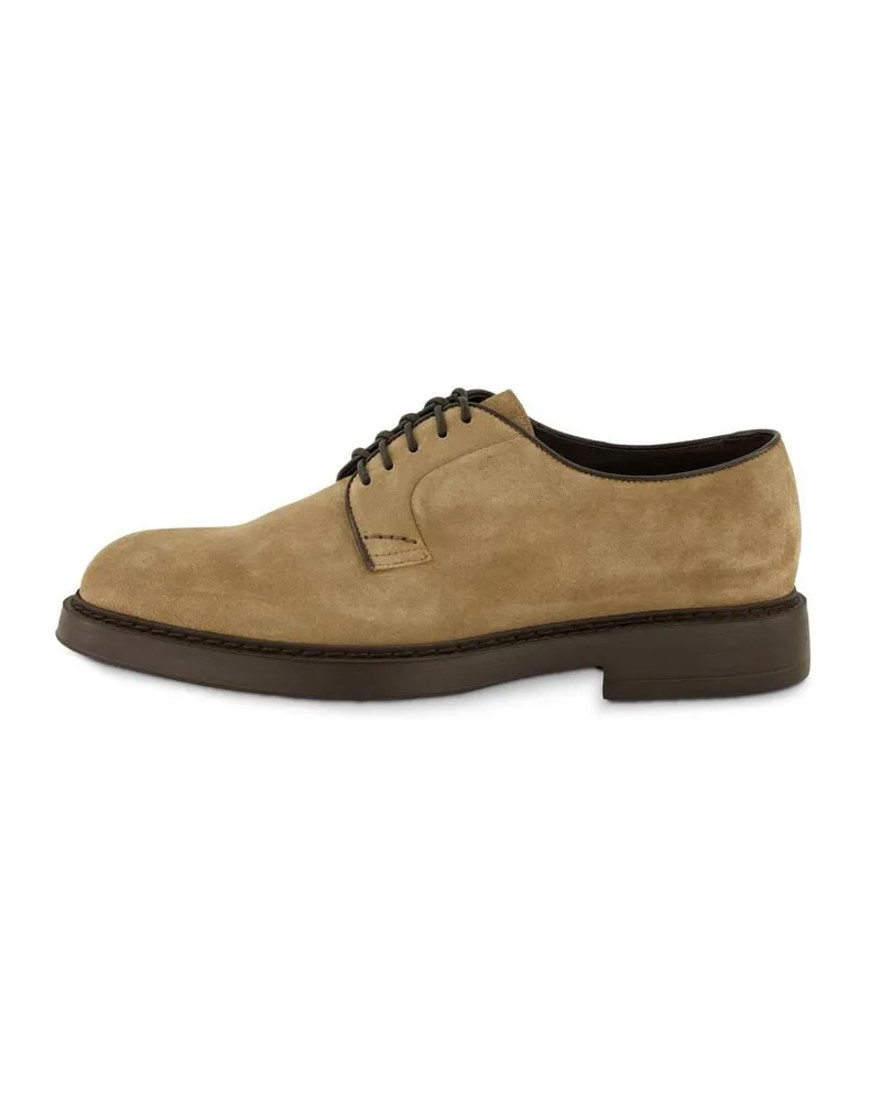 Doucal´s Herren Schnürschuhe aus Veloursleder DERBY Braun