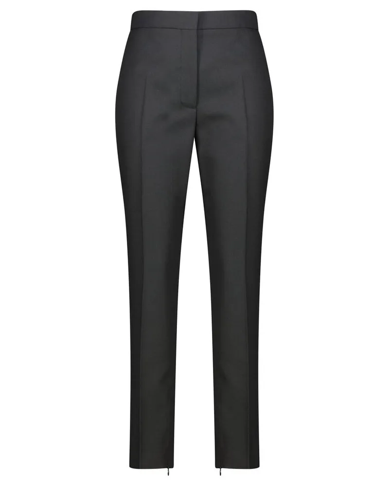 Calvin Klein Damen Hose ESS SLIM TAPERED ANKLE PANT Schwarz