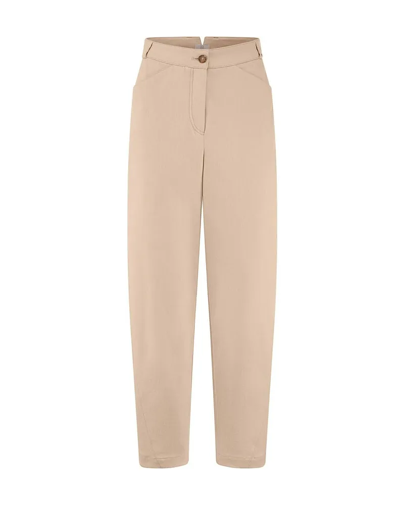 Riani Damen Hose Wide Fit Sand