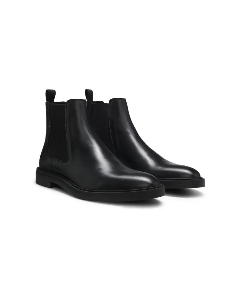 HUGO BOSS Herren Chelsea Boots CALEV_CHEB Schwarz