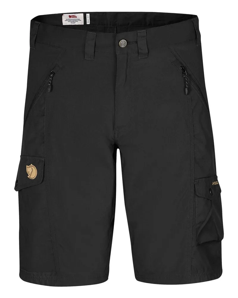 Fjäll Räven Herren Wanderbermudas / Outdoor-Shorts "Abisko Schwarz