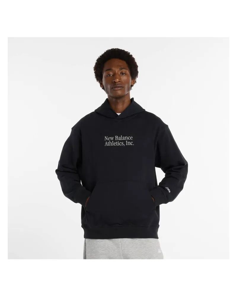 New Balance Herren Hoodie ATHLETICS CLASSICS Relaxed Fit Schwarz