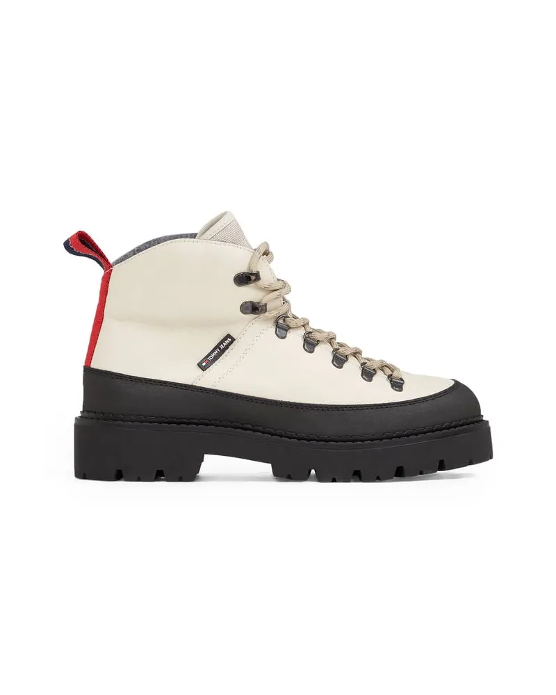 Tommy Hilfiger Herren Wanderstiefel aus Leder Sand