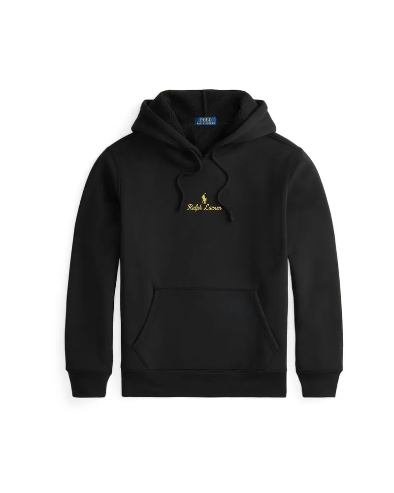 Ralph Lauren Herren Hoodie mit Logo-Stickerei Schwarz