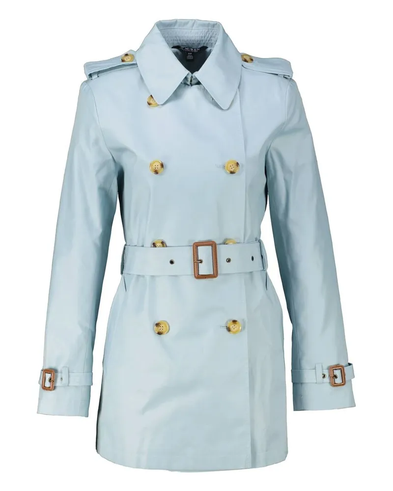 Ralph Lauren Damen Trenchcoat Aqua