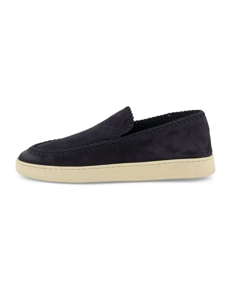 Officine Creative Italia Herren Slipper aus Wildleder HERBIE 011 Marine