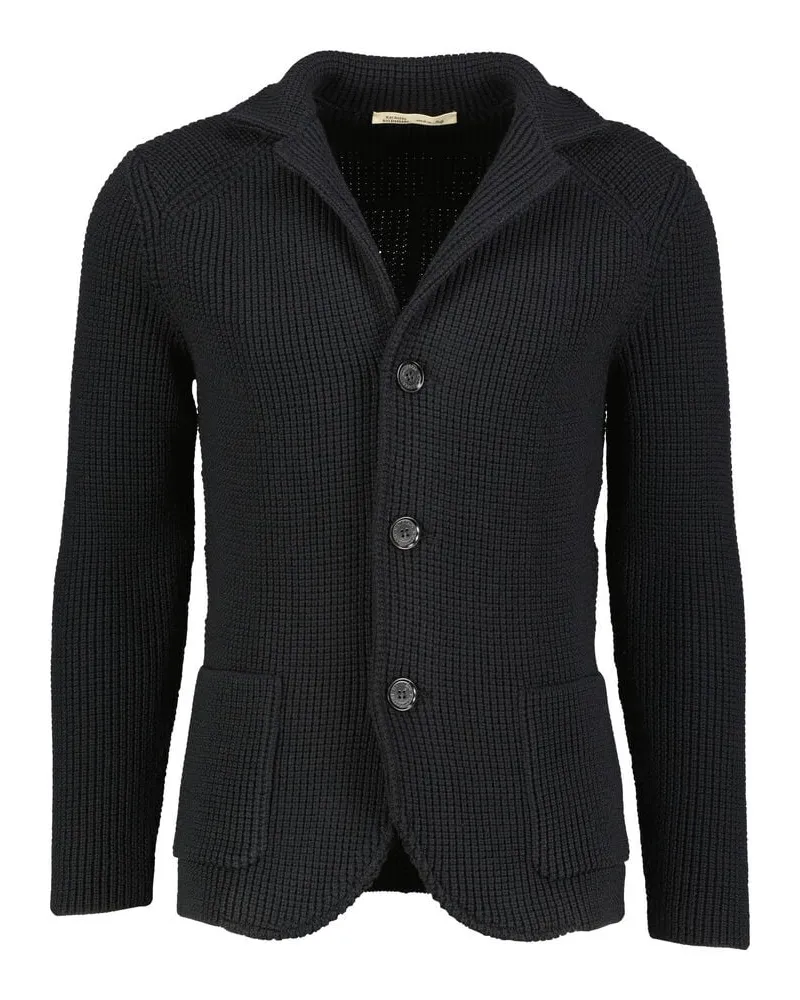 Maurizio Baldassari Herren Strickjacke aus Wolle BRENTA SWACKET Schwarz