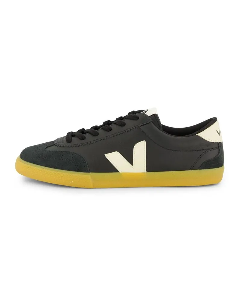 VEJA Herren Sneaker mit Leder VOLLEY Schwarz