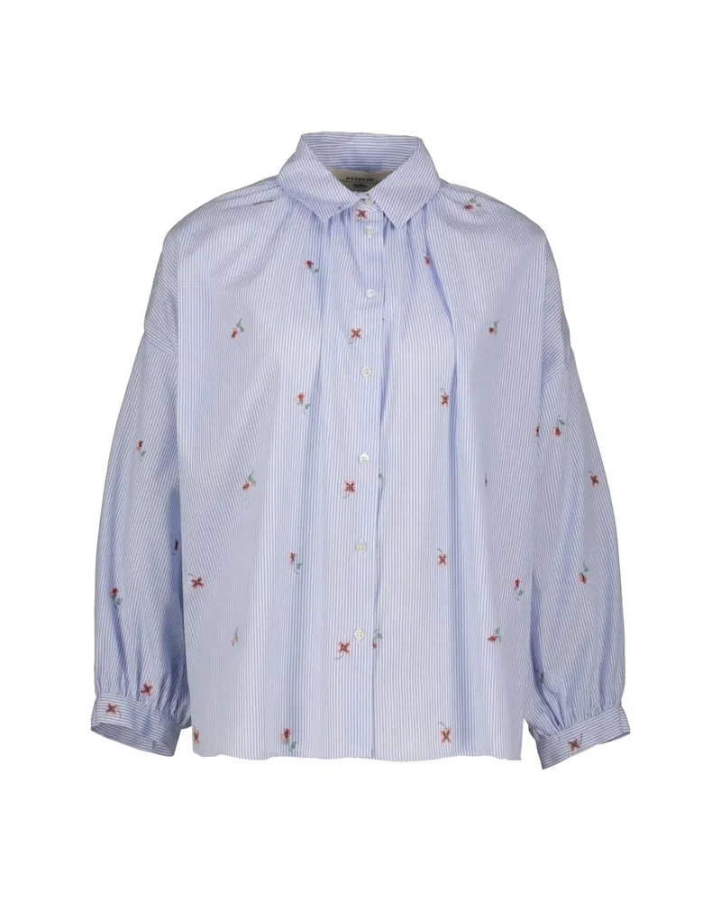 Max Mara Damen Bluse WKDBUTTERFLY Bleu