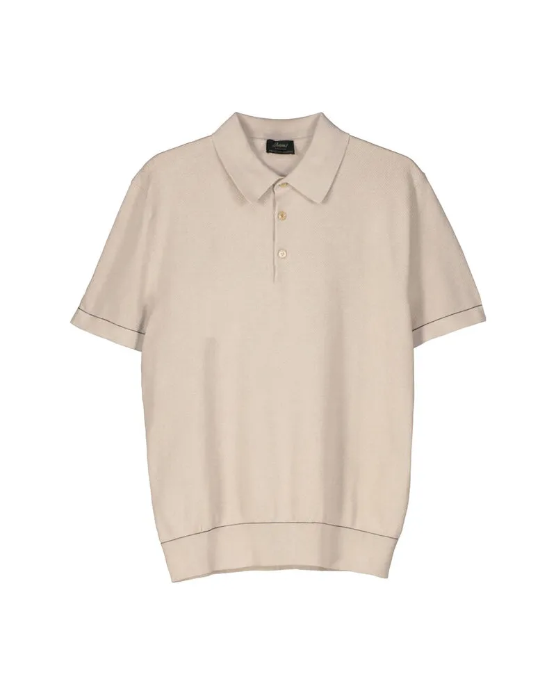 Brioni Herren Poloshirt SEA ISLAND Sand
