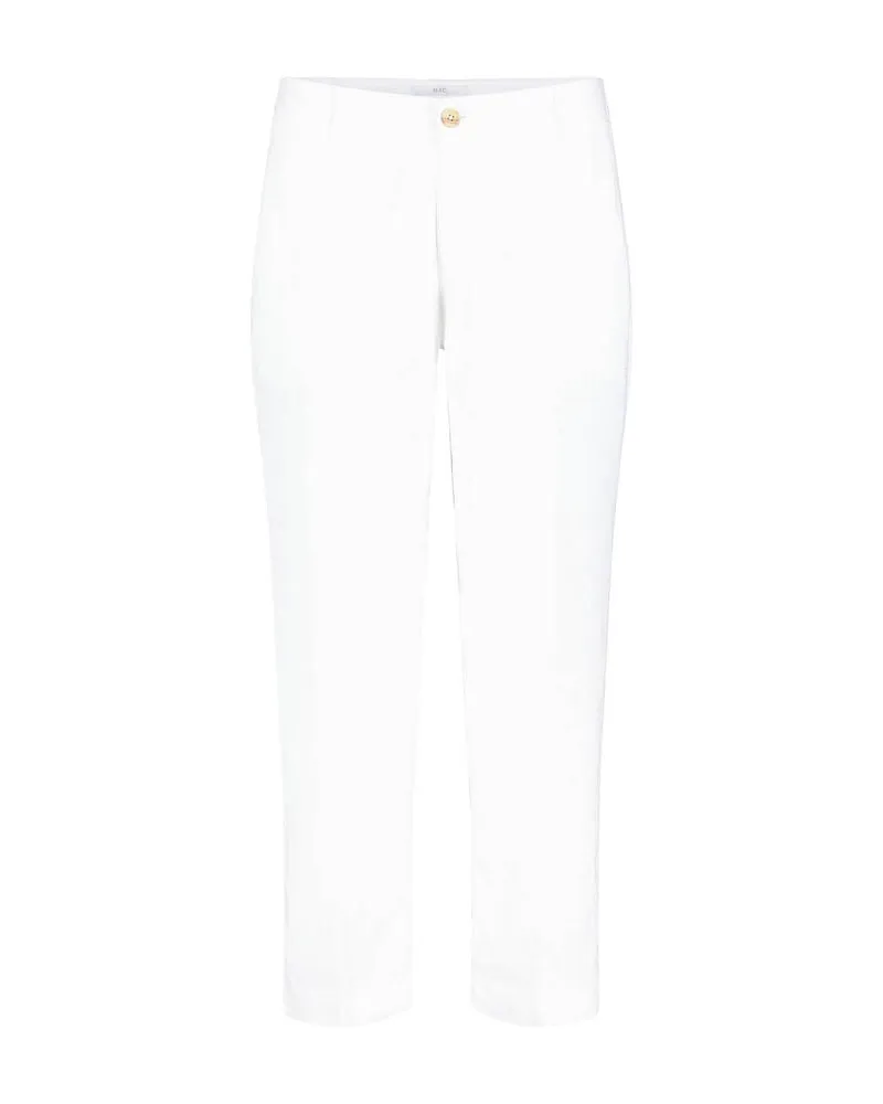 MAC Jeans Damen Leinenhose NORA Weiss