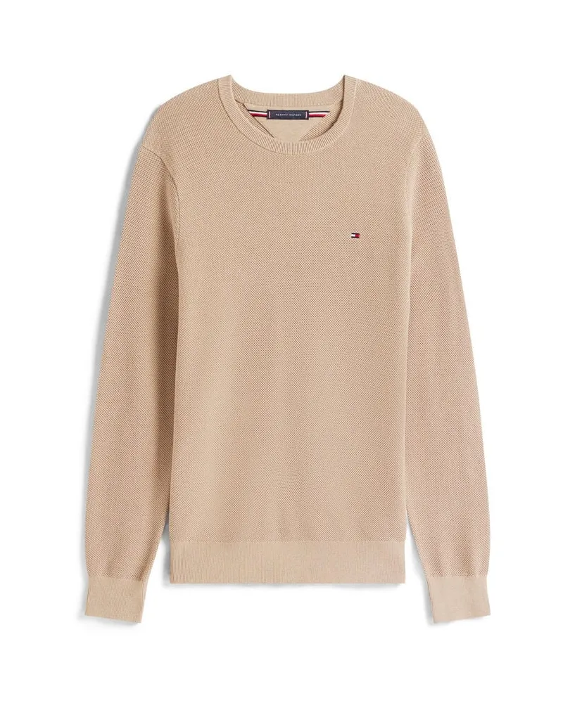 Tommy Hilfiger Herren Pullover aus Baumwolle Taupe
