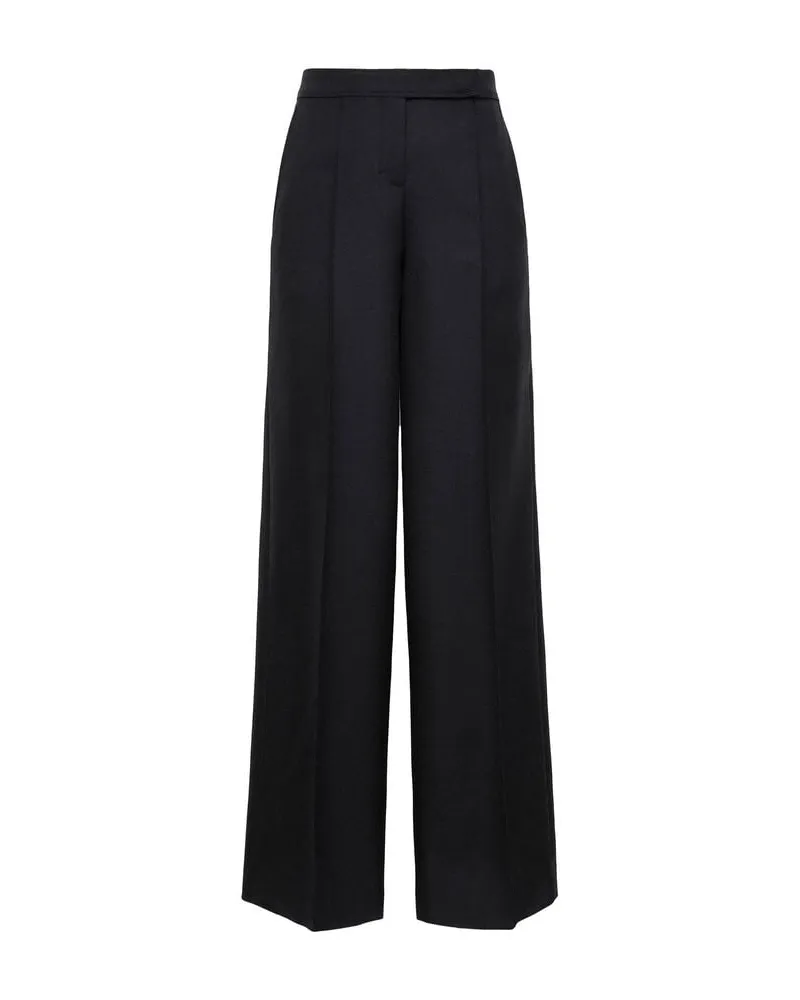 Dorothee Schumacher Damen Hose aus Schurwolle STRIKING COOLNESS Schwarz