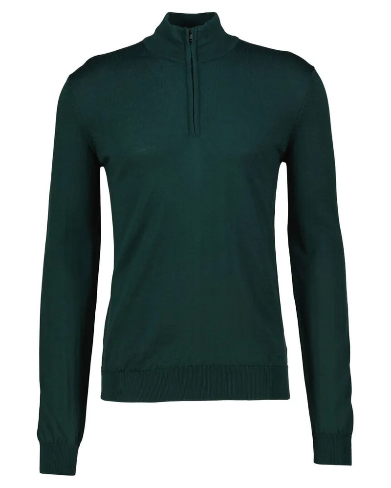 HUGO BOSS Herren Strickpullover aus Wolle SAN-QUIRIN-M Grün