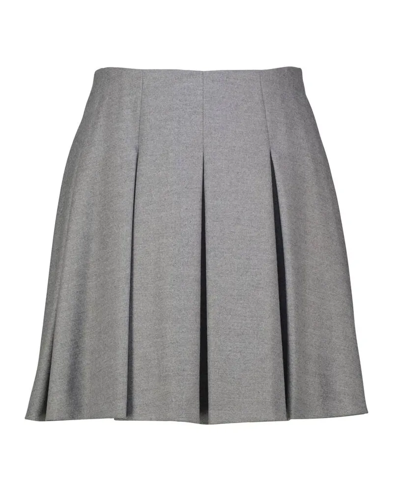 HUGO BOSS Damen Faltenrock mini RADINA Silber
