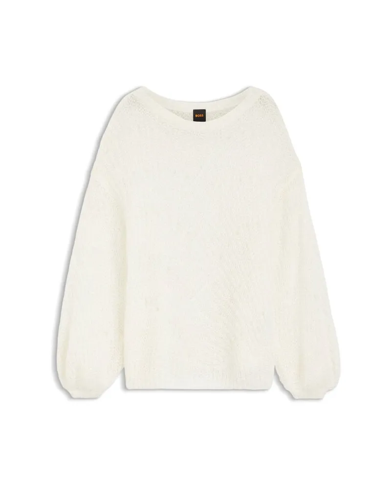 HUGO BOSS Damen Pullover FERIGNON Offwhite
