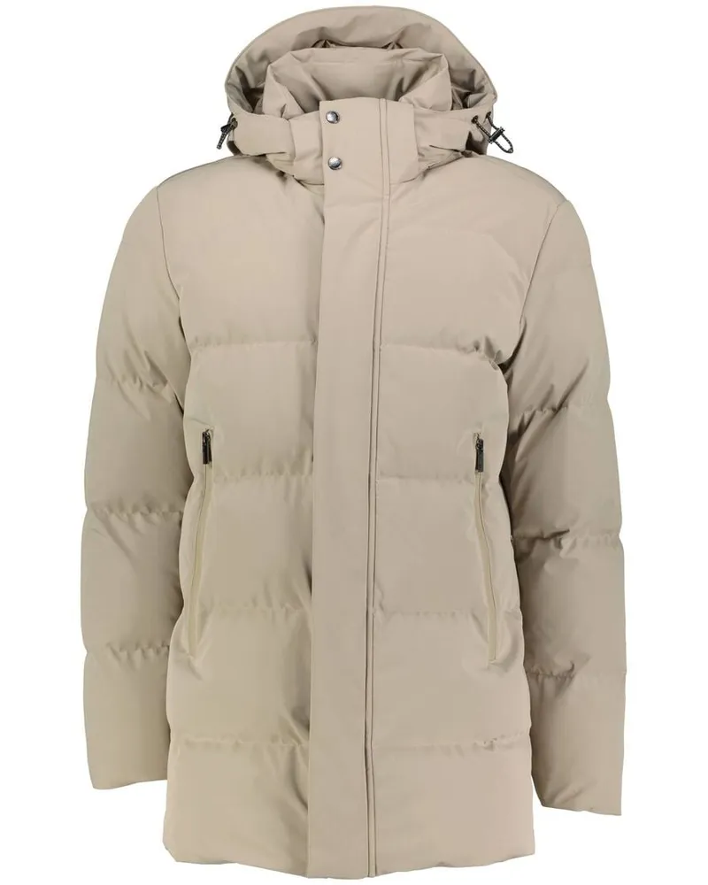 Paul & Shark Herren Daunenjacke mit Kapuze Sand