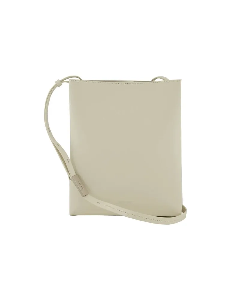 Calvin Klein Shopper aus Nappaleder LINE NS CROSSBODY LTH BAG Beige